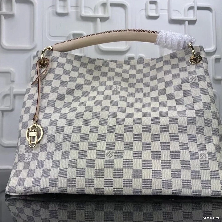 WIS DAMIER MM LOUIS AZUR VUITTON BAG ARTSY 0708